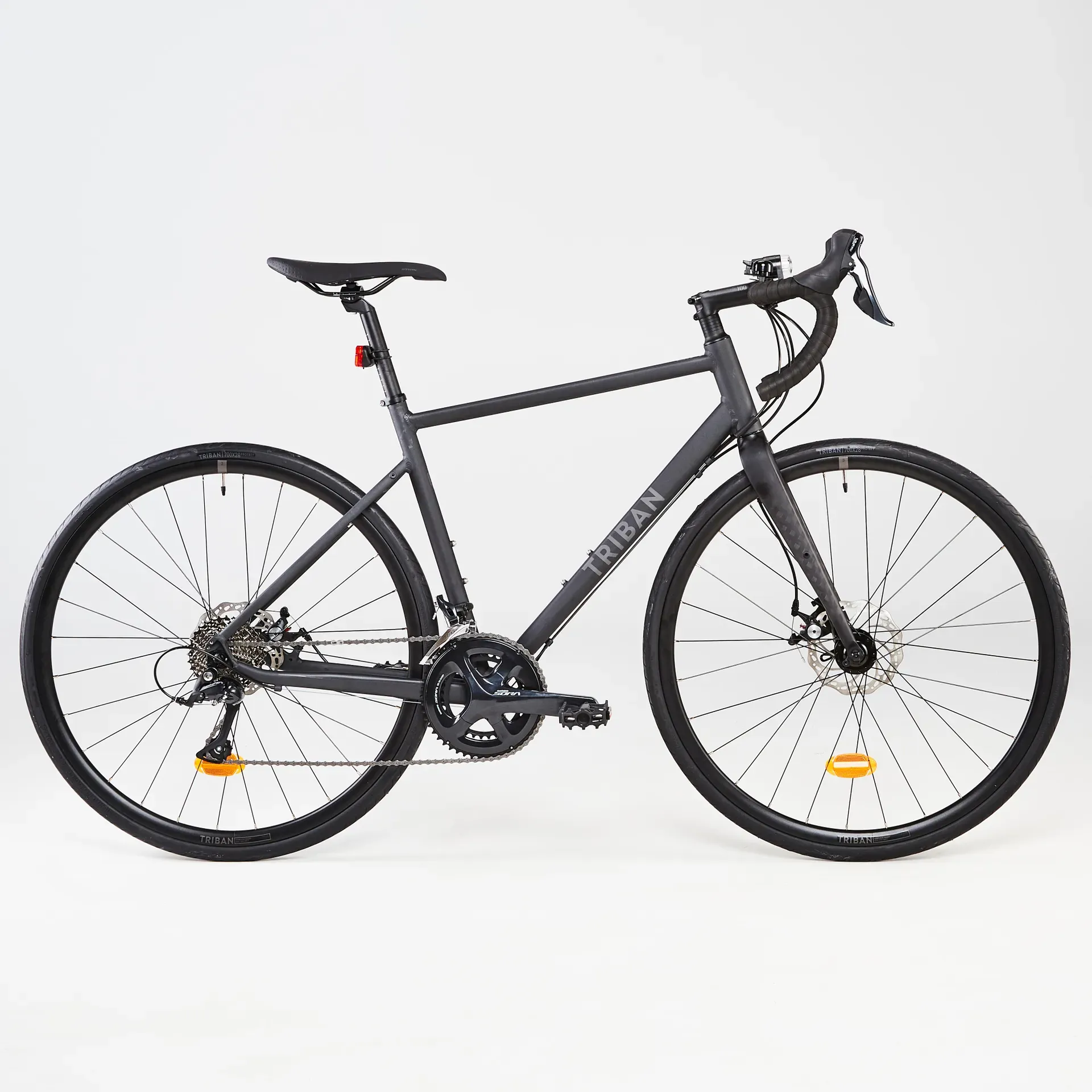 Cestný bicykel - Cestný bicykel RC500 kotúčové brzdy čierny Cestný bicykel - Cestný bicykel RC500 kotúčové brzdy čierny