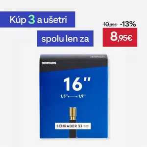 Športy > Cyklistika > Plášte a duše na bicykle > Cyklistické duše a ventily - 16%27%27 duša s profilom 1,50 až 1,90 s ventilom Schrader Športy > Cyklistika > Plášte a duše na bicykle > Cyklistické duše a ventily - 16%27%27 duša s profilom 1,50 až 1,90 s ventilom Schrader