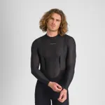 SPORTFUL Cyklistické tričko s dlhým rukávom - WINTER LAYER TEE LS - čierna SPORTFUL Cyklistické tričko s dlhým rukávom - WINTER LAYER TEE LS - čierna