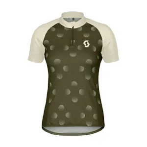 SCOTT Cyklistický dres s krátkym rukávom - ENDURANCE 30 - zelená/béžová SCOTT Cyklistický dres s krátkym rukávom - ENDURANCE 30 - zelená/béžová