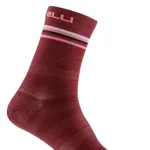 CASTELLI Cyklistické ponožky klasické - GO 15 LADY - bordová CASTELLI Cyklistické ponožky klasické - GO 15 LADY - bordová