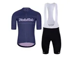 HOLOKOLO Cyklistický krátky dres a krátke nohavice - GEAR UP - čierna/modrá HOLOKOLO Cyklistický krátky dres a krátke nohavice - GEAR UP - čierna/modrá