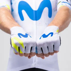 GOBIK Cyklistické rukavice krátkoprsté - VIPER MOVISTAR TEAM 26 - biela GOBIK Cyklistické rukavice krátkoprsté - VIPER MOVISTAR TEAM 26 - biela