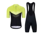 HOLOKOLO Cyklistický krátky dres a krátke nohavice - ARROW II - zelená/čierna HOLOKOLO Cyklistický krátky dres a krátke nohavice - ARROW II - zelená/čierna