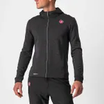 CASTELLI mikina - MILANO FZ FLEECE - čierna CASTELLI mikina - MILANO FZ FLEECE - čierna