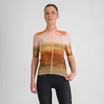SPORTFUL Cyklistický dres s krátkym rukávom - FLOW SUPERGIARA - hnedá/béžová SPORTFUL Cyklistický dres s krátkym rukávom - FLOW SUPERGIARA - hnedá/béžová