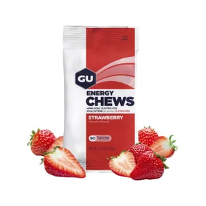 GU Cyklistická výživa - ENERGY CHEWS 60 g STRAWBERRY GU Cyklistická výživa - ENERGY CHEWS 60 g STRAWBERRY