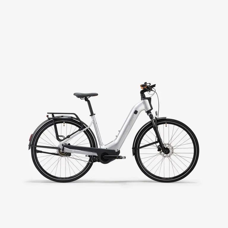 Trekingový bicykel - Trekingový elektrobicykel E-ACTV 900 Owuru nízky rám zelený Trekingový bicykel - Trekingový elektrobicykel E-ACTV 900 Owuru nízky rám zelený
