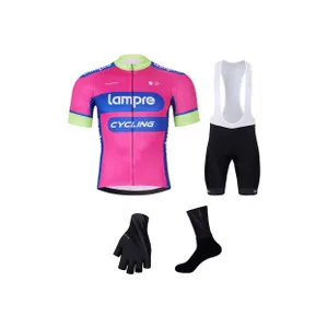 BONAVELO Cyklistický mega set - LAMPRE - biela/ružová/čierna BONAVELO Cyklistický mega set - LAMPRE - biela/ružová/čierna