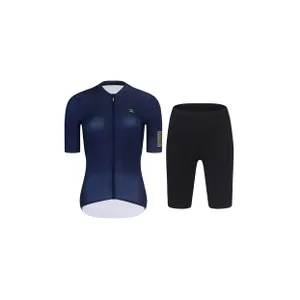RIVANELLE Cyklistický krátky dres a krátke nohavice - VICTORIOUS GOLD LADY - modrá/čierna RIVANELLE Cyklistický krátky dres a krátke nohavice - VICTORIOUS GOLD LADY - modrá/čierna