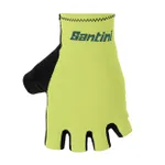 SANTINI Cyklistické rukavice krátkoprsté - ISTINTO - zelená SANTINI Cyklistické rukavice krátkoprsté - ISTINTO - zelená