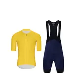 HOLOKOLO Cyklistický krátky dres a krátke nohavice - ELEVATE - modrá/čierna/žltá HOLOKOLO Cyklistický krátky dres a krátke nohavice - ELEVATE - modrá/čierna/žltá