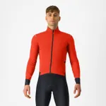 CASTELLI Cyklistická zateplená bunda - ALPHA FLIGHT ROS - červená CASTELLI Cyklistická zateplená bunda - ALPHA FLIGHT ROS - červená