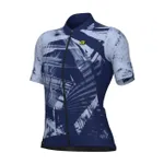 ALÉ Cyklistický dres s krátkym rukávom - PALM PR-E - modrá/fialová ALÉ Cyklistický dres s krátkym rukávom - PALM PR-E - modrá/fialová