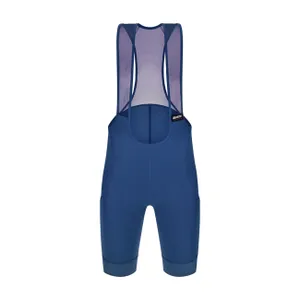 SANTINI Cyklistické nohavice krátke s trakmi - RTR - modrá SANTINI Cyklistické nohavice krátke s trakmi - RTR - modrá