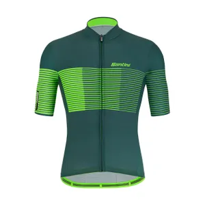 SANTINI Cyklistický dres s krátkym rukávom - TONO FRECCIA - zelená SANTINI Cyklistický dres s krátkym rukávom - TONO FRECCIA - zelená