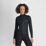 SPORTFUL Cyklistický dres s dlhým rukávom zimný - SUPERGIARA WOOL - čierna SPORTFUL Cyklistický dres s dlhým rukávom zimný - SUPERGIARA WOOL - čierna