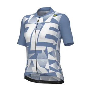 ALÉ Cyklistický dres s krátkym rukávom - MULTIVERSO PR-E - modrá/biela ALÉ Cyklistický dres s krátkym rukávom - MULTIVERSO PR-E - modrá/biela