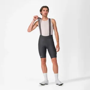 CASTELLI Cyklistické nohavice krátke s trakmi - ESPRESSO 2 - šedá CASTELLI Cyklistické nohavice krátke s trakmi - ESPRESSO 2 - šedá