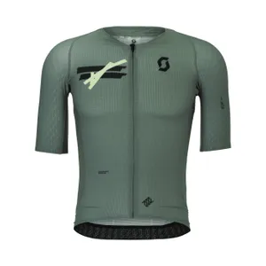 SCOTT Cyklistický dres s krátkym rukávom - ULTD AERO - zelená SCOTT Cyklistický dres s krátkym rukávom - ULTD AERO - zelená