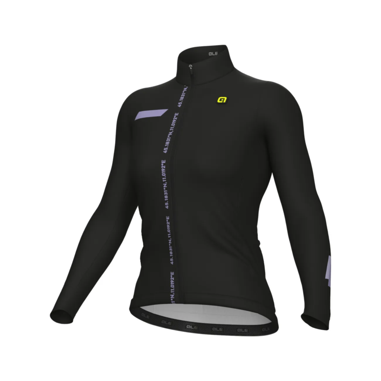 ALÉ Cyklistický dres s dlhým rukávom zimný - PR-E FOLLOW ME - čierna ALÉ Cyklistický dres s dlhým rukávom zimný - PR-E FOLLOW ME - čierna