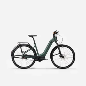 Trekingový bicykel - Trekingový elektrobicykel E-ACTV 900 Owuru nízky rám zelený Trekingový bicykel - Trekingový elektrobicykel E-ACTV 900 Owuru nízky rám zelený