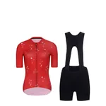 RIVANELLE Cyklistický krátky dres a krátke nohavice - METTLE LADY - červená/čierna RIVANELLE Cyklistický krátky dres a krátke nohavice - METTLE LADY - červená/čierna