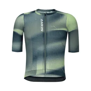 SCOTT Cyklistický dres s krátkym rukávom - PRO SL - zelená/modrá SCOTT Cyklistický dres s krátkym rukávom - PRO SL - zelená/modrá