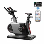 Šport a outdoor | Fitness | Kardio trenažéry | Rotopédy | Spinningové bicykle - KUBIsport Elektromagnetický cyklotrenažér BCF7K s bluetooth černošedý Šport a outdoor | Fitness | Kardio trenažéry | Rotopédy | Spinningové bicykle - KUBIsport Elektromagnetický cyklotrenažér BCF7K s bluetooth černošedý