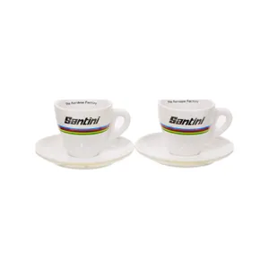 SANTINI šálky - UCI WORLD CHAMPION ESPRESSO CUPS - viacfarebná SANTINI šálky - UCI WORLD CHAMPION ESPRESSO CUPS - viacfarebná