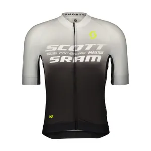 SCOTT Cyklistický dres s krátkym rukávom - SRAM PRO - čierna/biela SCOTT Cyklistický dres s krátkym rukávom - SRAM PRO - čierna/biela