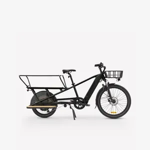 Športy > Cyklistika > Bicykle > Mestské bicykle > Elektrické mestské bicykle - Nákladný elektrobicykel R500E Longtail čierny Športy > Cyklistika > Bicykle > Mestské bicykle > Elektrické mestské bicykle - Nákladný elektrobicykel R500E Longtail čierny