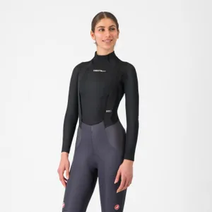 CASTELLI Cyklistické tričko s dlhým rukávom - FLANDERS 2 WARM W - čierna CASTELLI Cyklistické tričko s dlhým rukávom - FLANDERS 2 WARM W - čierna