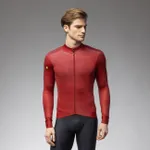 ALÉ Cyklistický dres s dlhým rukávom zimný - PR-E FOLLOW ME 2.0 - červená ALÉ Cyklistický dres s dlhým rukávom zimný - PR-E FOLLOW ME 2.0 - červená