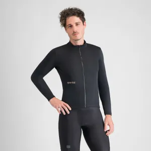 SPORTFUL Cyklistický dres s dlhým rukávom zimný - CLASSIC THERMAL - čierna SPORTFUL Cyklistický dres s dlhým rukávom zimný - CLASSIC THERMAL - čierna