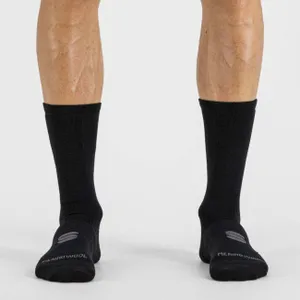 SPORTFUL Cyklistické ponožky klasické - MERINO WOOL 18 - čierna SPORTFUL Cyklistické ponožky klasické - MERINO WOOL 18 - čierna