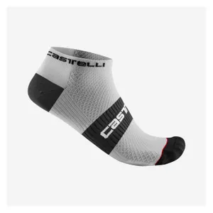 CASTELLI Cyklistické ponožky členkové - LOWBOY 2 - biela/čierna CASTELLI Cyklistické ponožky členkové - LOWBOY 2 - biela/čierna