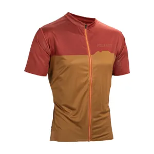 LEATT Cyklistický dres s krátkym rukávom - MTB TRAIL 3.0 - hnedá/červená LEATT Cyklistický dres s krátkym rukávom - MTB TRAIL 3.0 - hnedá/červená