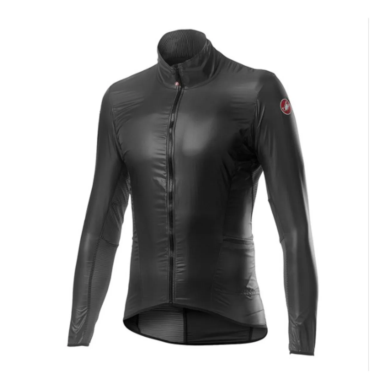 CASTELLI Cyklistická vetruodolná bunda - ARIA SHELL - čierna CASTELLI Cyklistická vetruodolná bunda - ARIA SHELL - čierna