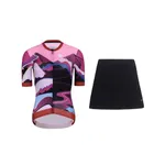 RIVANELLE krátky dres a sukňa - SUNSET - ružová/čierna/fialová RIVANELLE krátky dres a sukňa - SUNSET - ružová/čierna/fialová