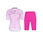 RIVANELLE Cyklistický krátky dres a krátke nohavice - CRYSTELLE - cyklamenová/ružová RIVANELLE Cyklistický krátky dres a krátke nohavice - CRYSTELLE - cyklamenová/ružová