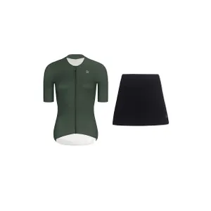 RIVANELLE krátky dres a sukňa - ELEVATE - čierna/zelená RIVANELLE krátky dres a sukňa - ELEVATE - čierna/zelená