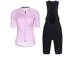 RIVANELLE Cyklistický krátky dres a krátke nohavice - CRYSTELLE - čierna/ružová RIVANELLE Cyklistický krátky dres a krátke nohavice - CRYSTELLE - čierna/ružová