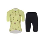 RIVANELLE Cyklistický krátky dres a krátke nohavice - METTLE LADY - čierna/žltá RIVANELLE Cyklistický krátky dres a krátke nohavice - METTLE LADY - čierna/žltá