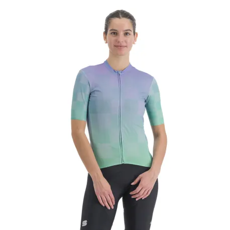 Dámsky cyklistický dres s krátkym rukávom SPORTFUL Rocket w jersey, chalk violet jade cream Dámsky cyklistický dres s krátkym rukávom SPORTFUL Rocket w jersey, chalk violet jade cream