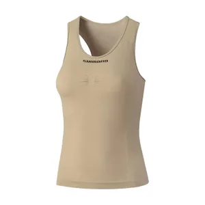 SHIMANO Cyklistické tričko bez rukávov - VERTEX SL - béžová SHIMANO Cyklistické tričko bez rukávov - VERTEX SL - béžová