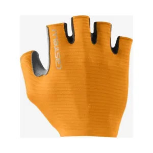 CASTELLI Cyklistické rukavice krátkoprsté - ESPRESSO - oranžová CASTELLI Cyklistické rukavice krátkoprsté - ESPRESSO - oranžová