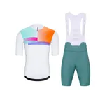 HOLOKOLO Cyklistický krátky dres a krátke nohavice - SPECTRO - modrá/biela HOLOKOLO Cyklistický krátky dres a krátke nohavice - SPECTRO - modrá/biela