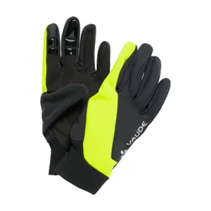 VAUDE Cyklistické rukavice dlhoprsté - KURO WARM - čierna/žltá VAUDE Cyklistické rukavice dlhoprsté - KURO WARM - čierna/žltá
