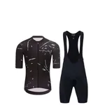 HOLOKOLO Cyklistický krátky dres a krátke nohavice - PASSION - čierna/biela HOLOKOLO Cyklistický krátky dres a krátke nohavice - PASSION - čierna/biela